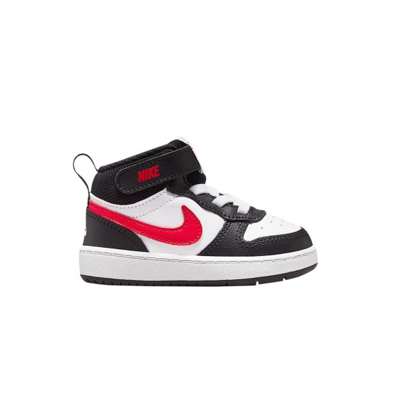 Nike Court Borough Mid 2 TD 'White/White/Black/University Red' | Infant Size 6 - DO5894-161