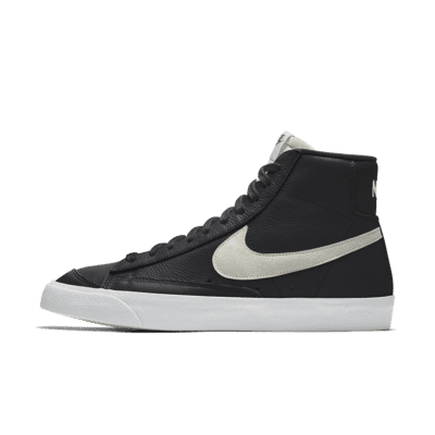 Nike Blazer Mid By You Custom Men's Shoes - Black