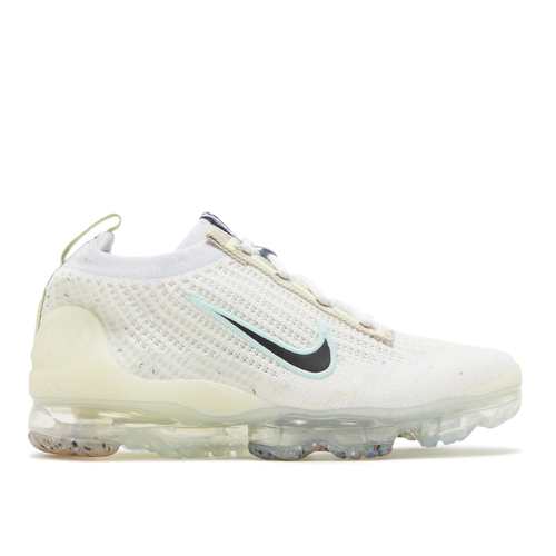 Nike Air VaporMax 2021 Flyknit GS 'Mismatched Swoosh - White' - DQ7758-100