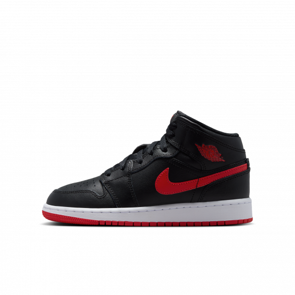 Air Jordan 1 Mid Kinderschoenen - Zwart - DQ8423-005