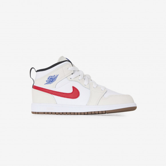 Air Jordan 1 Mid  Beige/rouge   - Bébé - - DQ8424-004
