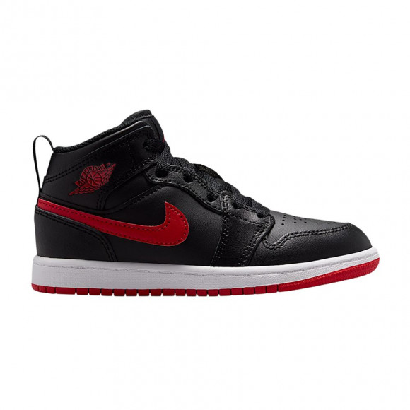 Air Jordan Jordan 1 Mid ' PS 'Black White University Red' | Kid's Size 11 - DQ8424-005
