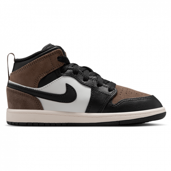 Jordan 1 Mid Kleuterschoenen - Zwart - DQ8424-007