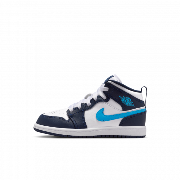Jordan 1 Mid-sko til mindre børn - blå - DQ8424-404