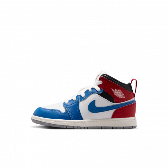 Jordan 1 Mid Kleuterschoenen - Blauw - DQ8424-406