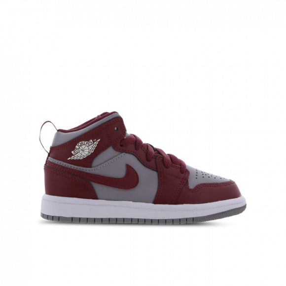 Jordan 1 Mid Younger Kids' Shoes - Red