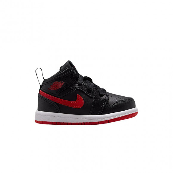 Air Jordan 1 Mid TD 'Black White University Red' | Infant Size 7 - DQ8425-005