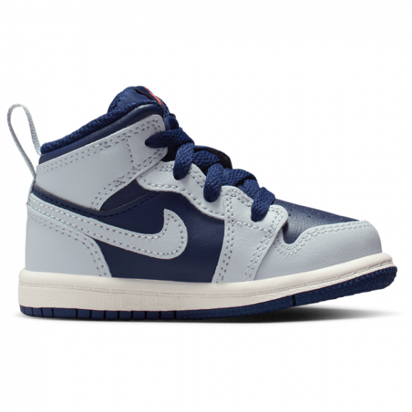 Air Jordan 1 Mid TD 'Blue Void/Summit White/Hot Lava/Pure Platinum' | Infant Size 3 - DQ8425-403