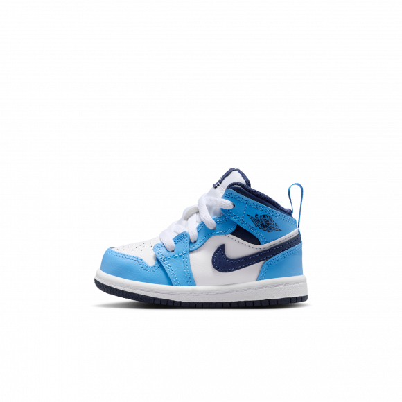 Air Jordan 1 Mid TD 'University Blue Midnight Navy' | Infant Size 8 - DQ8425-405
