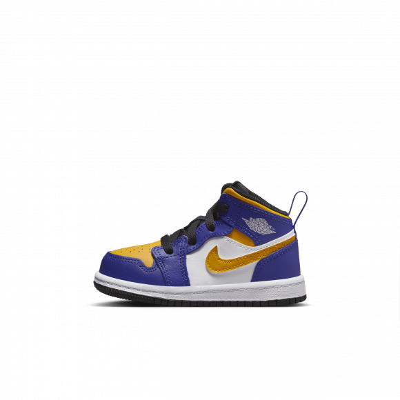 Chaussure Jordan 1 Mid pour Bébé et Petit enfant - Pourpre - DQ8425-517