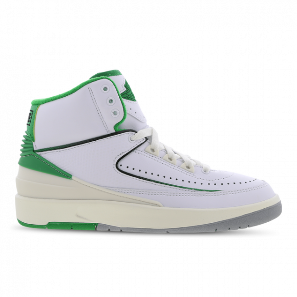 Air Jordan Men's 2 Retro GS Sneakers in White/Lucky Green - DQ8562-103