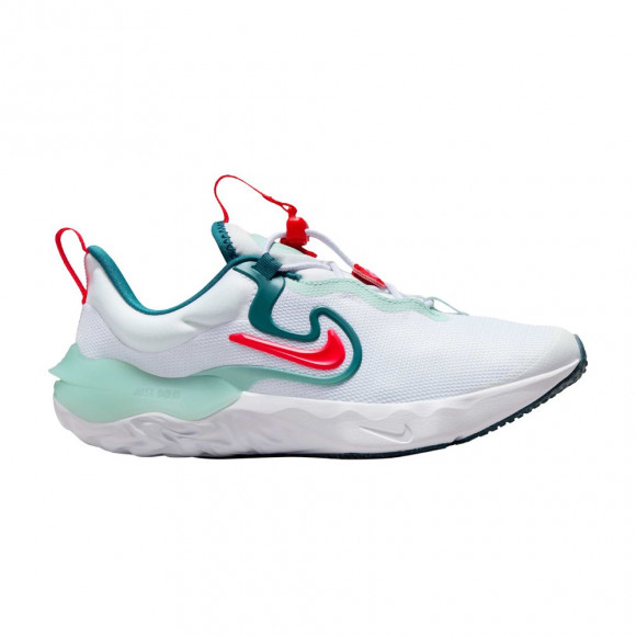 Nike Run Flow GS 'White Siren Red Jade Ice' | Kid's Size 5 - DR0472-101