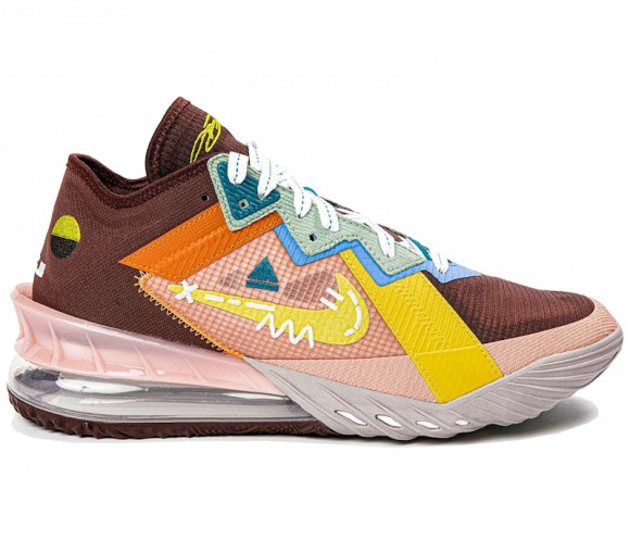 Nike Mimi Plange x LeBron 18 Low 'Mad King' | Brown | Men's Size 6.5 - DR6114-200