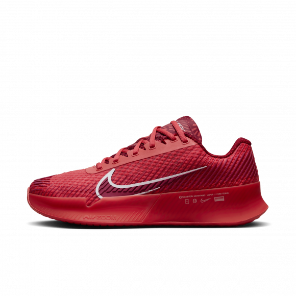 Damskie buty do tenisa na twarde korty NikeCourt Air Zoom Vapor 11 - Czerwony - DR6965-800