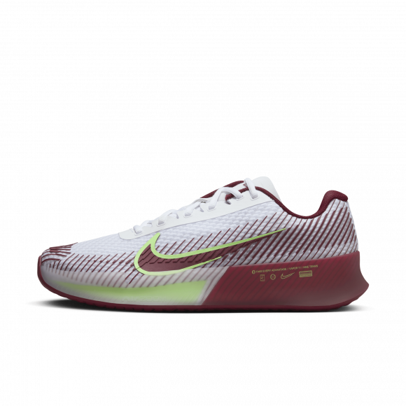 NikeCourt Air Zoom Vapor 11 Men's Hard Court Tennis Shoes - White - DR6966-104