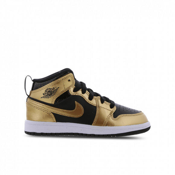 Air Jordan 1 Mid SE PS 'Metallic Gold Black' - DR6968-071