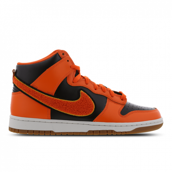 Nike Dunk High 'Chenille Swoosh - Safety Orange' - DR8805-002