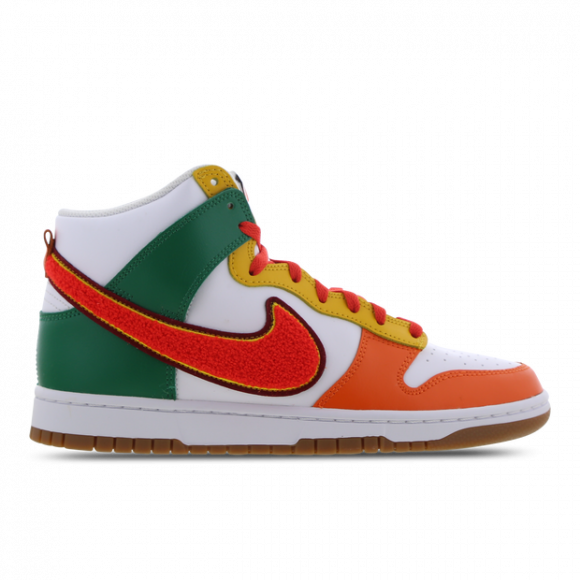 Nike Dunk High University WHITE/RED/GREEN Skate Shoes DR8805-100 - DR8805-100