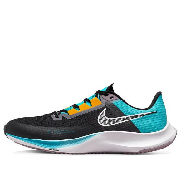 zapatillas de running Nike asfalto verdes baratas menos de 60 - Nike Air Zoom Rival 3 BLUE/BLACK/YELLOW/WHITE Marathon Shoes DV1032 - 010