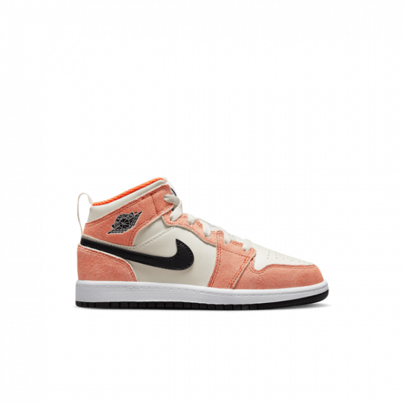 Jordan 1 Mid SE Younger Kids' Shoes - Orange - DV1341-800