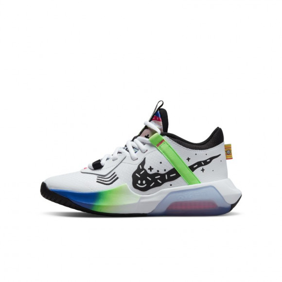 Nike Air Zoom Crossover Older Kids' Basketball Shoes - White - DV1365-101