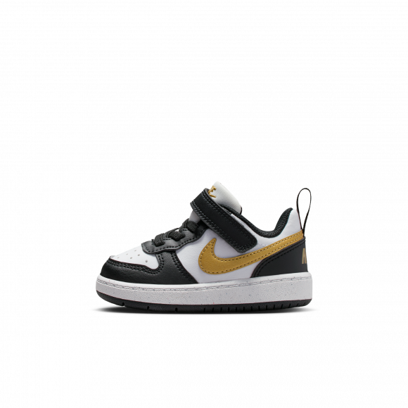 Nike Court Borough Low Recraft TD 'Black White Metallic Gold' | Infant Size 7 - DV5458-008