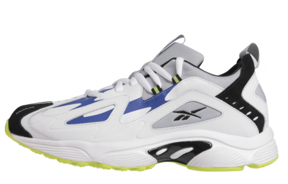 Reebok DMX Series 1200 LT 'White Blue Lime' White/Cloud Gray/Blue/Lime Marathon Running Shoes/Sneakers DV7537 - DV7537