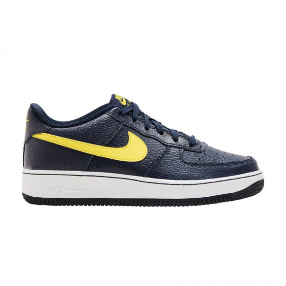 Nike Air Force 1 GS 'Obsidian Opti Yellow' | Blue | Kid's Size 5.5 - DV7762-400