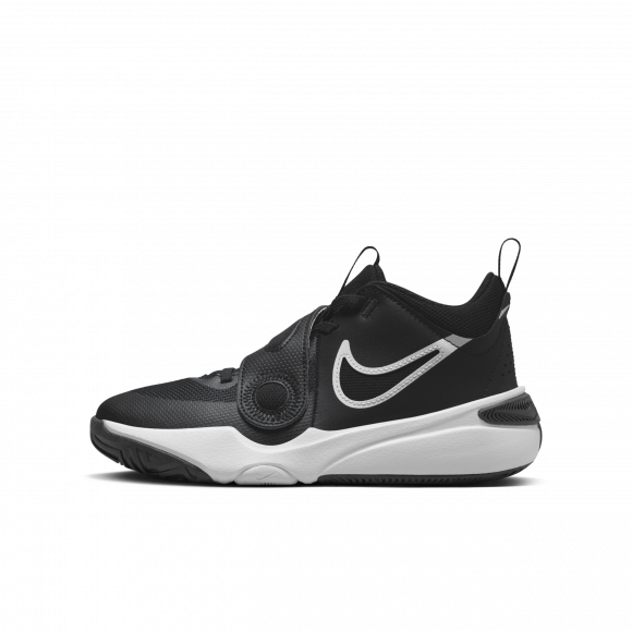 Buty do koszykówki dla dużych dzieci Nike Team Hustle D 11 - Czerń - DV8996-002