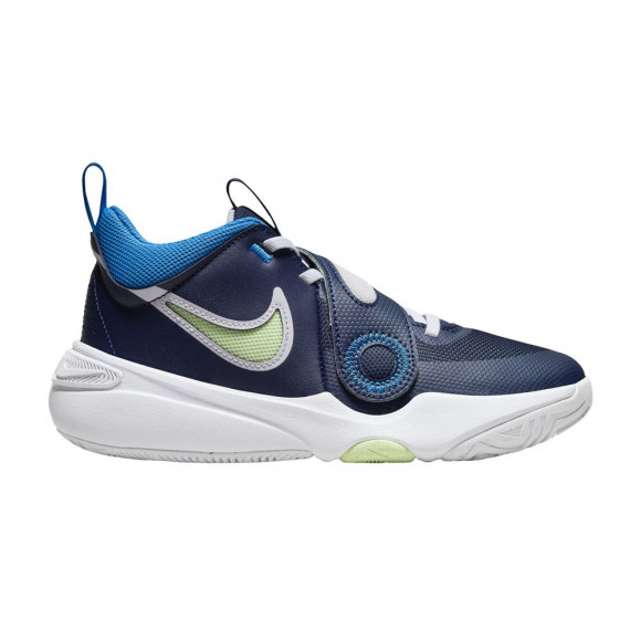 Nike Team Hustle D11 GS 'Midnight Navy Barely Volt' | Blue | Kid's Size 6 - DV8996-401