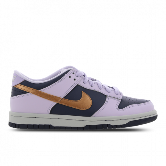 Nike Dunk Low SE GS 'Copper Swoosh' | Purple | Kid's Size 4.5 - DX1663-400
