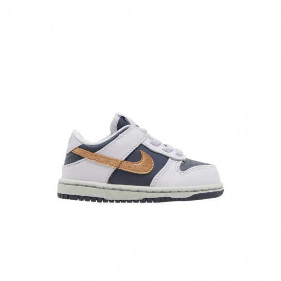 Nike Dunk Low SE TD 'Copper Swoosh' | Purple | Infant Size 6 - DX1665-400