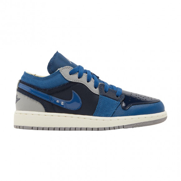 Air Jordan 1 Low SE Craft GS 'Inside Out - Obsidian' | Blue | Kid's Size 5 - DX2194-400