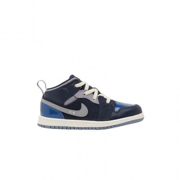 Air Jordan 1 Mid SE Craft TD 'Inside Out - Obsidian' | Blue | Infant Size 7 - DX2196-400