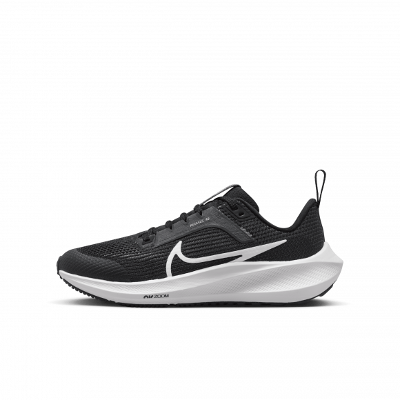 Nike Air Zoom Pegasus 40 Older Kids' Road Running Shoes - Black - DX2498-001