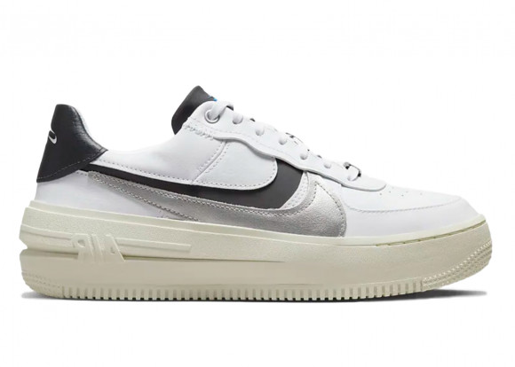 Nike Air Force 1 PLT.AF.ORM White Metallic Silver Black (W) - DX3199-100