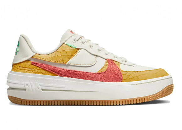 Nike Wmns Air Force 1 PLT.AF.ORM LV8 'Yellow Ochre Magic Ember' - DX3209-133