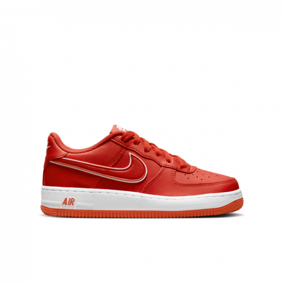 Nike Air Force 1-sko større børn rød