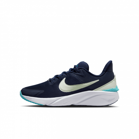 Nike Star Runner 4-løbesko til vej til større børn - blå - DX7615-409