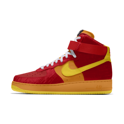 Nike Air Force 1 High By You Custom Shoes - Red