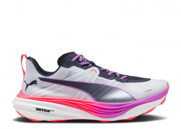 Puma Deviate Nitro Elite Trail 'White Glowing Red Pure Magenta' | Men's - Deviate-Nitro-Elite-Trail