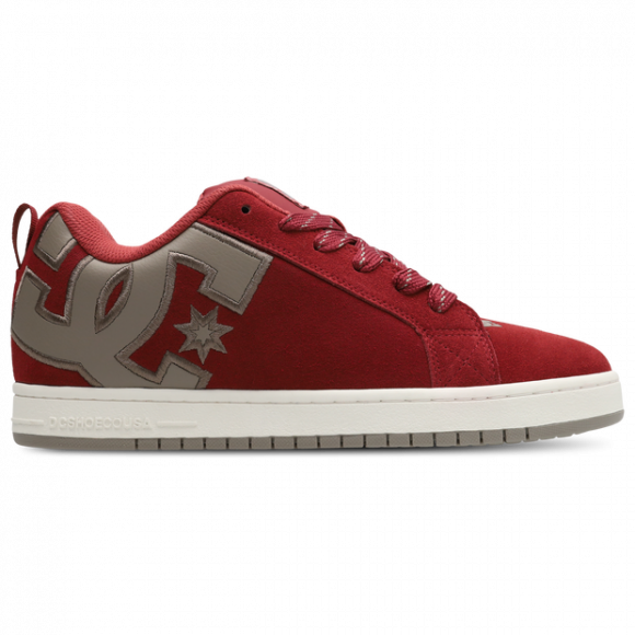 DC Sneakers Court Graffik Men's Sneakers - Red - Size 6 - Suede - EDYS100014-602