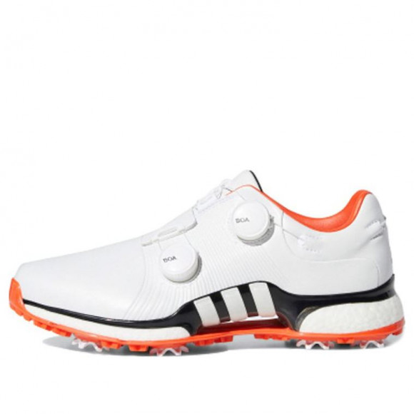 adidas Tour360 Xt Twin Boa White/Orange Golf Shoes EE9174 - EE9174