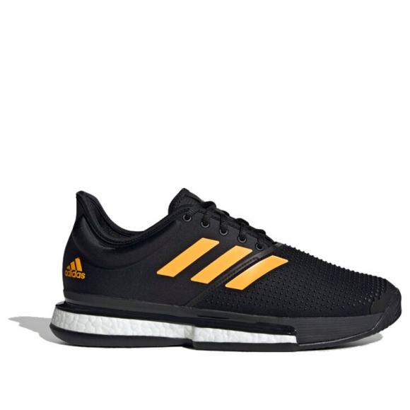 Adidas SoleCourt 'Flash Orange' Core Black/Flash Orange/Carbon Marathon Running Shoes/Sneakers EF2069 - EF2069
