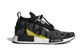 Adidas BAPE x Neighborhood x NMD_TS1 PK 'Stealth' Asia Exclusive Black/Grey/White Marathon Running Shoes/Sneakers EG0936 - EG0936