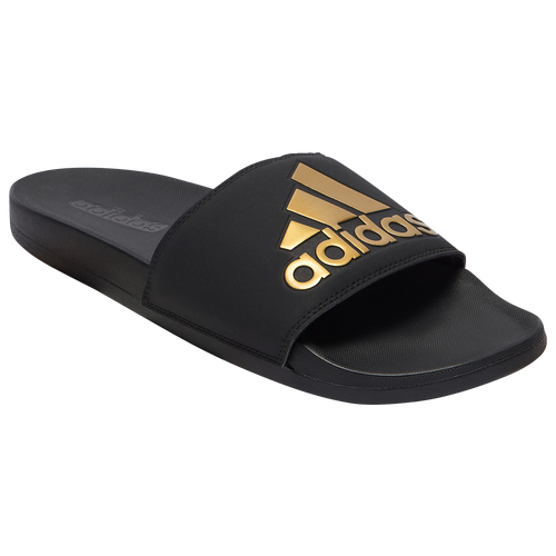 adidas Adilette Comfort Slide - Men's Shoes - Core Black / Gold Metallic / Core Black - EG1850-001,EG1850