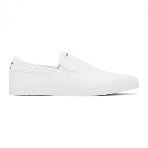 adidas Originals White 3MC Slip-On Sneakers - EG2638