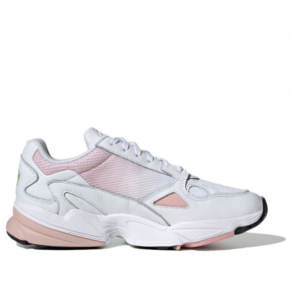 Adidas Womens WMNS Falcon 'Pink Spirit' Footwear White/Pink Spirit/Glow Green Marathon Running Shoes/Sneakers EG3058 - EG3058