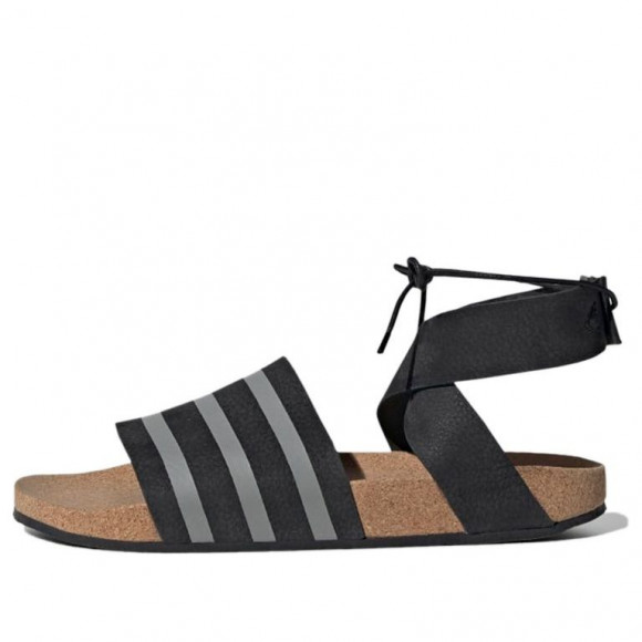 adidas Adilette Ankle Wrap Black/Gray Sandals EG3850 - EG3850