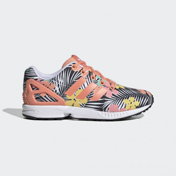 adidas Originals ZX Flux - Boys' Grade School Running Shoes - Chalk Coral / Chalk Coral / White - EG4116